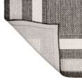 thumbnail image 5 of JONATHAN Y TSN209D-28 Dover Classic 3-Stripe Border Dark Gray/Ivory 2 ft. x 8 ft. Indoor/Outdoor Runner Rug, 5 of 7
