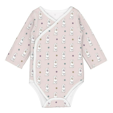 

Matuu Cute Poodle Dog for Baby Long-Sleeve Bodysuit Soft Cotton Comfortable and Breathable Perfect for Newborns and Infants