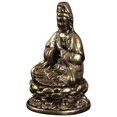 thumbnail image 4 of Adorno de latón de Avalokitesvara para el hogar, decoración de Avalokitesvara, estatua Retro de Quan Yin, 4 of 6