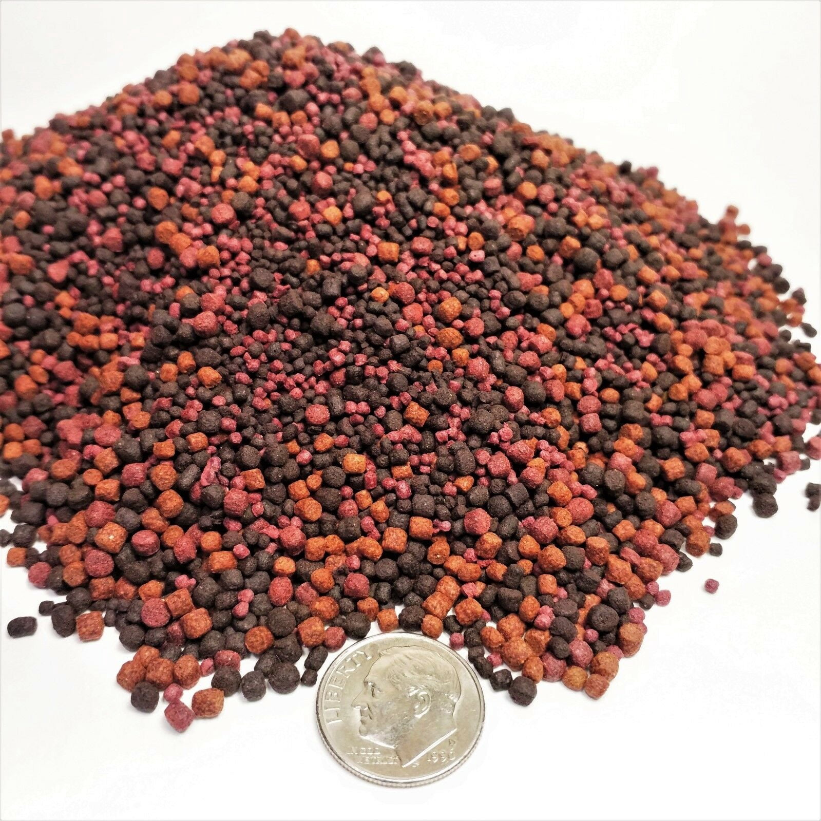 GB-1000 12-Type Cichlid Mix of Floating & Sinking Blackworm & Intense Coloring…2.5-lbs