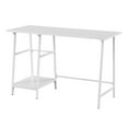 thumbnail image 5 of Convenience Concepts Designs2Go 29.25 in. Trestle Wood Metal Desk with Removable Shelves, White/White, All Ages, 5 of 8