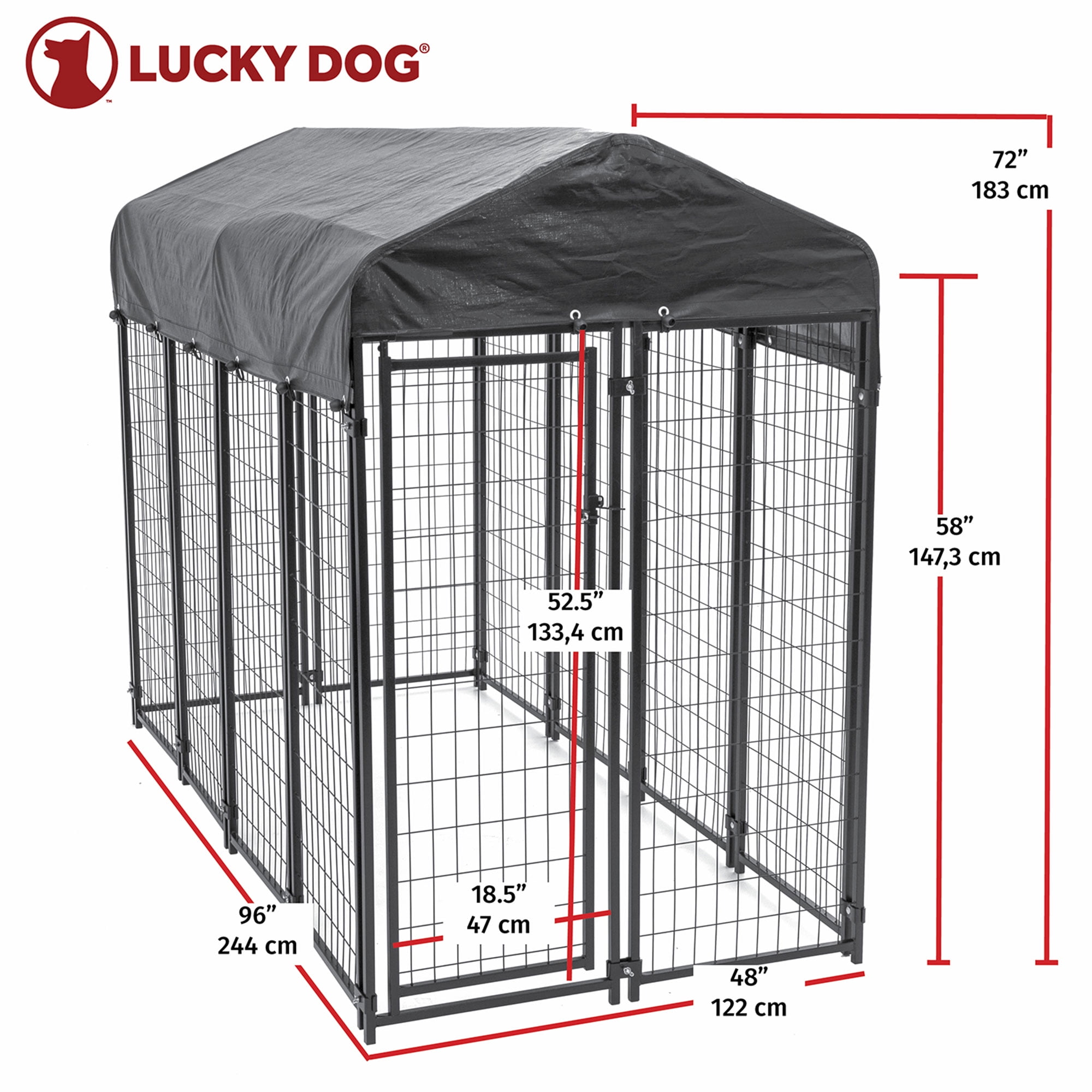 Lucky dog kennel panels hotsell