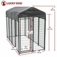 thumbnail image 3 of Lucky Dog Uptown Large Outdoor Covered Kennel Heavy Duty Dog Fence Pen (3 Pack), 3 of 10