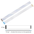 thumbnail image 3 of Unique Bargains FFC Cable 0.5mm Pitch 30 Pin 200mm Flat Ribbon Cable for LCD Screen B Type 2 Pack, 3 of 6