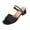 Black, variant on Women Open Toe Block Heel Slide Sandals, Mesh Upper Dual Back Strap Slip On Mid Heel Slingback Sandals