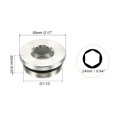 thumbnail image 2 of Uxcell G1-1/2 Internal Hex Head Pipe Fitting Plug, Male Thread 45# Steel Socket Plug with Sealing Ring, 2 of 5