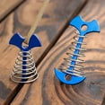 thumbnail image 6 of 3/5/10PCS Spring Fishbone Deck Pegs Tent Stakes Awning Anchor Wind Rope Buckle with Carabiner Deck Fixed Nails Camping Tent Hook, 6 of 9