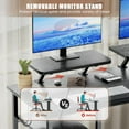 thumbnail image 4 of Allstand 94.5 inch L Shaped Gaming Desk with Hutch, LED Lights & Power Outlets, Ergonomic Reversible Corner L-Shaped Gaming Desk with Storage Shelves and Monitor Stand for Home Office, Black, 4 of 9