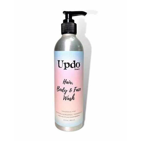 Updo Beauty - Hair Body & Face Wash - Sulfate-Free Hypoallergenic Formula