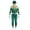 Green, variant on Power Rangers Cosplay Costumes for Kids Jumpsuit Fancy Dress up costume party Playsuit XL Size Red