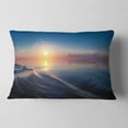 thumbnail image 2 of Designart 12" x 20" Blue Polyester Throw Pillow, 2 of 5