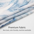 thumbnail image 4 of Small Stall Shower Curtain 36 x 72, Blue Marble Half Size Shower Curtain, Modern Abstract Narrow Shower Curtain for Bathroom Decor, 36 inch Light Blue Fabric Shower Curtain, 4 of 6