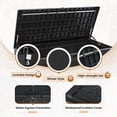 thumbnail image 4 of Devoko 105 Gallon Resin Deck Box Outdoor Lockable Storage Bench with Cushions Waterproof Storage Box,Black, 4 of 6