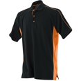 thumbnail image 1 of Finden & Hales - Polo deportivo/de deporte transpirable para hombre/caballero - Verano/ Deporte (Negro/Naranja), 1 of 1