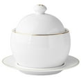 thumbnail image 1 of 1 Set Simple Ceramic Stew Pot Practical Ceramic Stew Bowl Food Container, 1 of 8