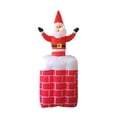 thumbnail image 1 of Lipstore Inflatable Santa Outdoor Christmas Decorations 5 ft Holiday Decor Chimney Santa, 1 of 7