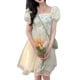thumbnail image 2 of Vestido corto de malla NikouMX línea A estampado, 2 of 8