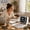 Black, variant on Smart Desk Speaker with Hands-Free Call Answering, Voice Assistant, Smart Display Alarm Clock, Photo Display, Home Office Desktop Speaker for Work And Daily Use