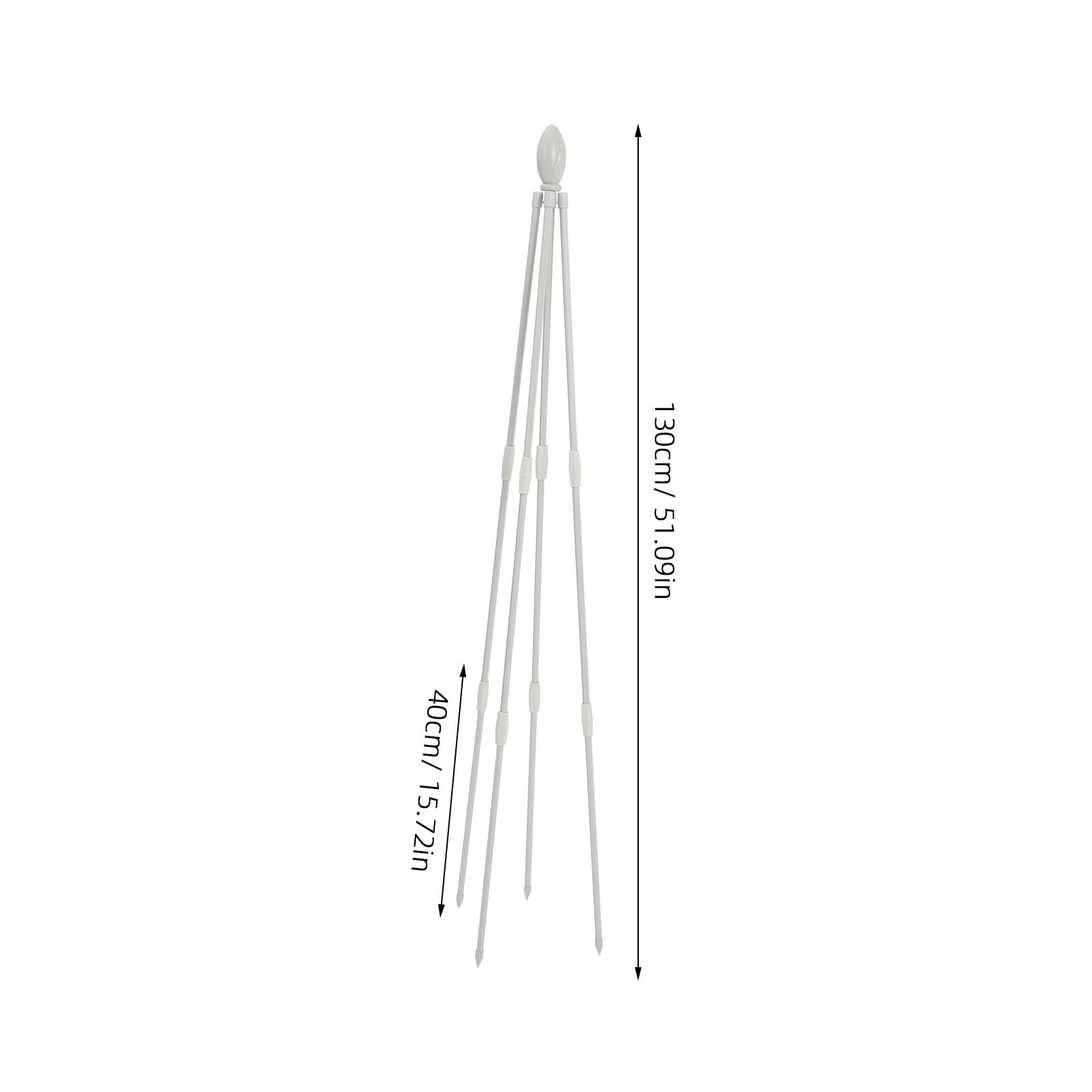 Mobestech Outdoor Plant Trellis White Garden Climbing Support for Vines and Flower Decoration