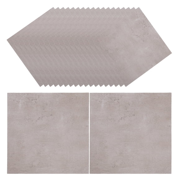 Milisten 20Pcs Peel and Stick Waterproof Marble Floor Tiles Durable PVC Vinyl Flooring for Kitchen Bathroom