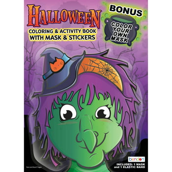 Bendon Halloween Witch 48 Page Coloring and Activity Book with DIY , Paperback
