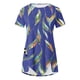 thumbnail image 4 of Blusas de Manga Corta para las Mujeres Botón Impreso Cuello Redondo Top Casual, Blusas para las Mujeres Casual, 4 of 5