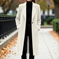 thumbnail image 7 of cocolona Womens Long Coat for Women Fall Winter Long Sleeve Lapel Trench Coat Oversized Elegant Trendy Jacket, 7 of 7