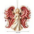 thumbnail image 5 of Vintage Angel Theme Christmas Hanging Ornaments, Creative Xmas Candy Cane Motifs Design with Vibrant Color Shatterproof Decor for Festive Home Xmas Tree Mantel Garland Gift Wrapping, 5 of 6