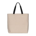 thumbnail image 1 of Easygdp Brown Gingham Bolsa Tote para Mujer, Bolso de Hombro para Trabajo, Playa, Viajes, Compras y Supermercado, 1 of 7