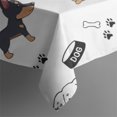 thumbnail image 5 of Cute Dogs Square Tablecloth,Waterproof Square Table Cover,Wipeable Spillproof Washable Table Cover for Home Kitchen Party Decor 42"X42"(107x107cm), 5 of 6