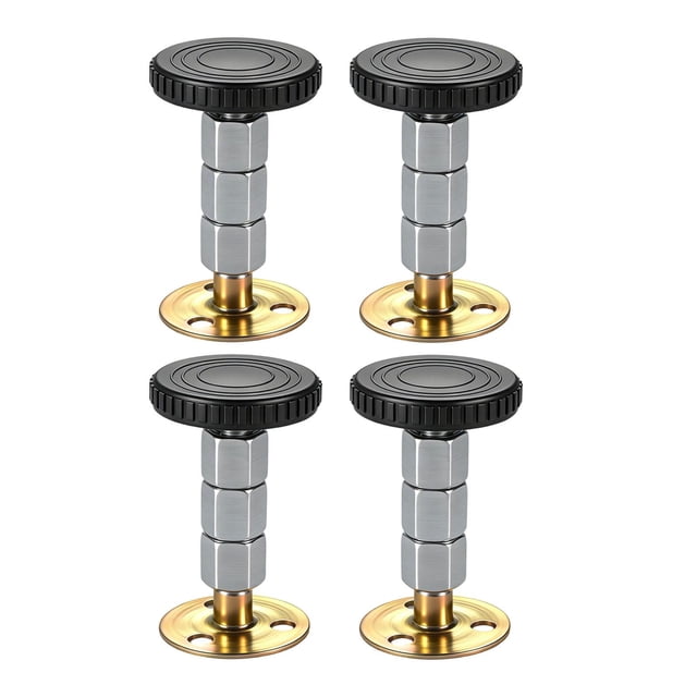 DimyFew 4-piece Set of Adjustable Bed Frame Anti-rattling Tools, Headboard Stoppers, Strong, Load-bearing Support Stabilizers for Furniture to Prevent Rattlin 70mm to 97mm