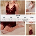 thumbnail image 3 of Naittoop Lingerie for Women Sexy Deep V Neck Lace Chemise Cami Nighgown Exotic Negligee Sleepwear, 3 of 5