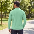 thumbnail image 4 of LRGSHF Long Sleeve Polo Shirts for Men Business Casual Work Golf Shirt Men Comfy Lounge Polo Shirt, Lightweight, Solid Color, Quick Dry, Work Golf, Moisture Wicking, 4 of 4