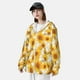 thumbnail image 3 of Fotbe White Marble Pattern Sunflower Chaqueta con Protección Solar UPF 50+ para Hombre y Mujer, Camisa con Capucha y Bolsillos-Small, 3 of 7