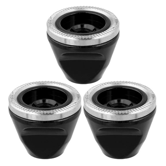 3x Wheel Hub Nut Quick Release Axle Mountain Bike Fixed Gear Road Bike Black