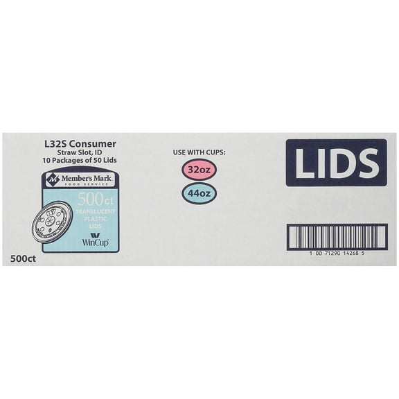 WinCup Translucent Plastic Lids - 500 ct.