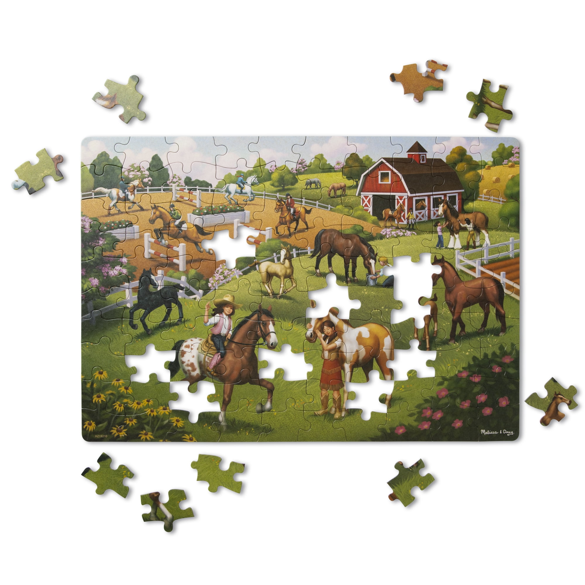 Melissa & Doug Natural Play Cardboard Jigsaw Floor Puzzle ...