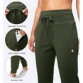 thumbnail image 4 of Women's Fleece Lined Joggers High Waisted Water Resistant Thermal Winter Sweatpants Running Hiking Pockets, 4 of 7