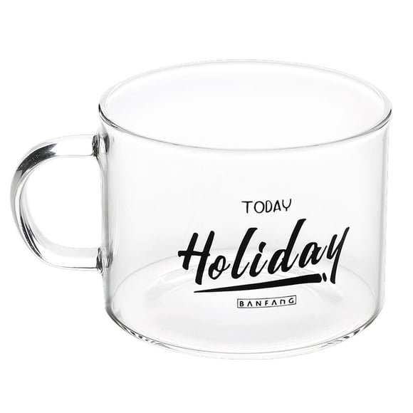 Bearachild Vaso de vidrio Carta resistente a altas temperaturas Taza de agua Exquisita taza de bebida fría Gran capacidad Taza de bebida extra fría Barra de herramientas No. 4 Bearachild HA027142-04