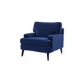 thumbnail image 1 of Enzo Recessed Arm Lawson Accent Chair Navy Blue, 1 of 10