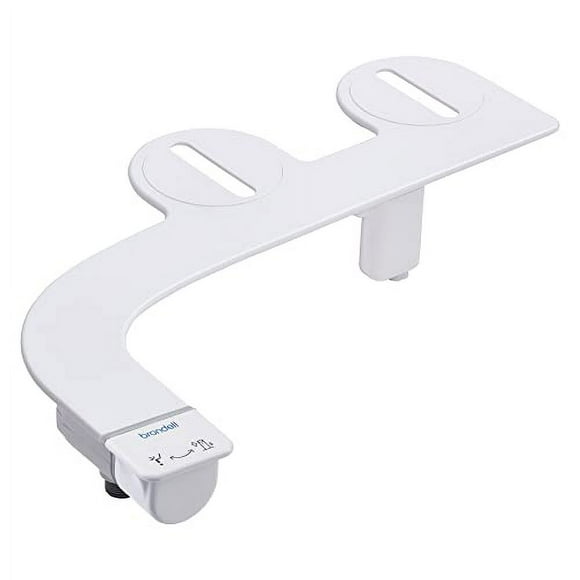 Brondell SS-150W SimpleSpa Fixation Essentielle pour Bidet pour Sièges de Toilette avec Pression d'Eau Réglable, Contrôle du Bras Latéral, Profil Fin, Blanc (Buse Unique)