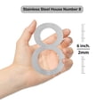 thumbnail image 6 of MSH Modern Stainless Hardware 6 Inch Stainless Steel House Number 8, 6 of 6