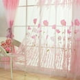 thumbnail image 2 of 2Pcs Gesang Voile Tulle Sheer Curtain Window Panel Drape 39.4x78.8, 2 of 8