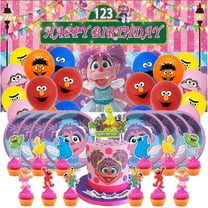 Abby Cadabby Birthday Party Supplies Balloons Paper Plates Decoration Cake Topper Decor Tableware Banner Backdrop