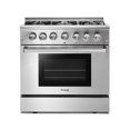 thumbnail image 1 of Thor Kitchen 36 Inch Professional Dual Fuel Range in Stainless Steel-HRD3606U, 1 of 3