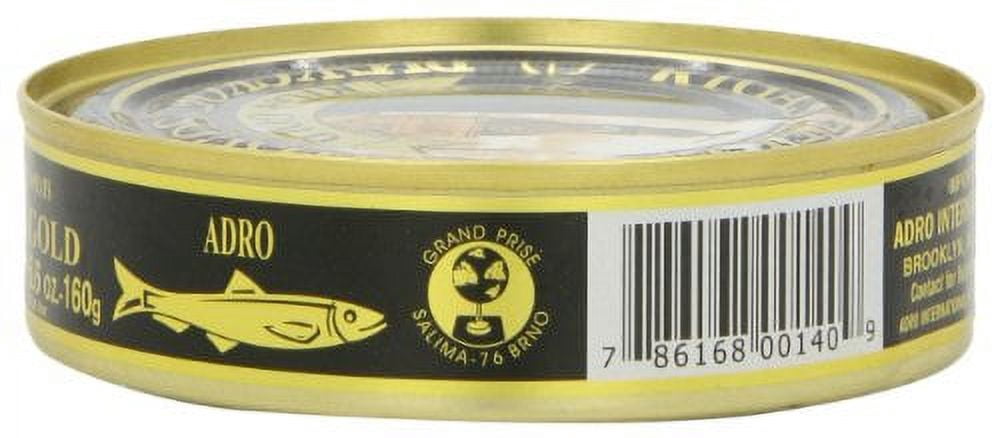 Adro Riga Smoked Sprats, 5.6-Ounce (Pack of 12)