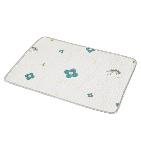 Lilixerw Summer Pet Cooling Mat & Sleeping Pad,Ice Silk Cool Feeling Pad,Materials Safe,Easy Carry and Clean,Keep Cooling for Pets,19.6 x 15.7 inch