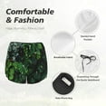 thumbnail image 4 of Rateoe Lush Foliage Green Plant Printed 2 in 1 Women's Workout Shorts for Athletic Gym Running Shorts with Phone Pockets-X-Large, 4 of 7
