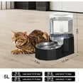 thumbnail image 3 of Large Dog Water Dispenser: 8L Large Capacity Gravity Water Feeder - Less Refills for Multi-Pet Homes - Stainless Steel Bowl - Easy Refill & Maintenance - for Medium/Large Dogs - Garage/Patio, 3 of 8