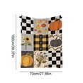 thumbnail image 3 of ShengapQ Cute Fall Blanket, Cozy Flannel Nap Blanket, Lightweight Heat Retaining Throw Blanket for Home Decor, Perfect for Autumn and Thanksgiving, Soft and Portable Blanket, 39×28in, 3 of 6